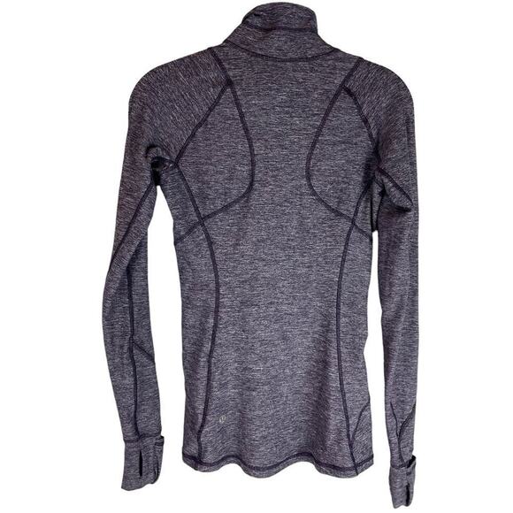 Lululemon Race Your Pace 1/2 Zip pullover heathered black grape - Picture 3 of 5